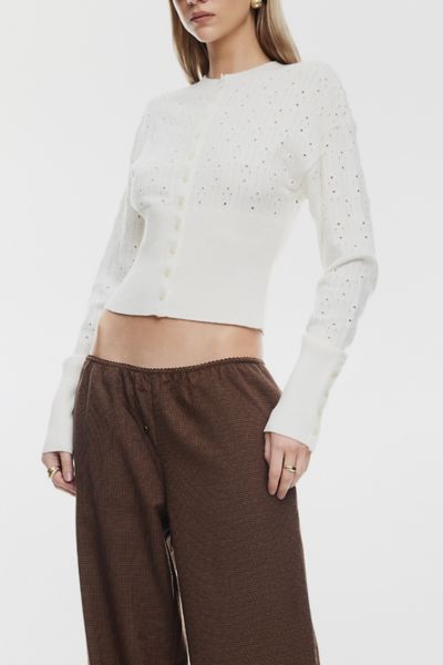 Lioness Head In The Clouds Cropped Cardigan