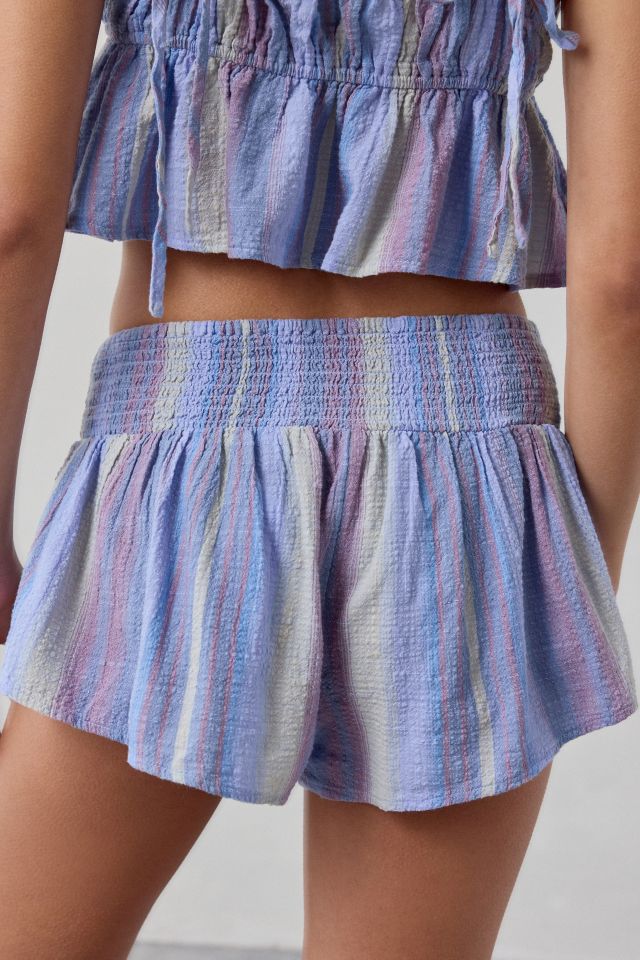 Out From Under Golden Hour Smocked Waist Short #1