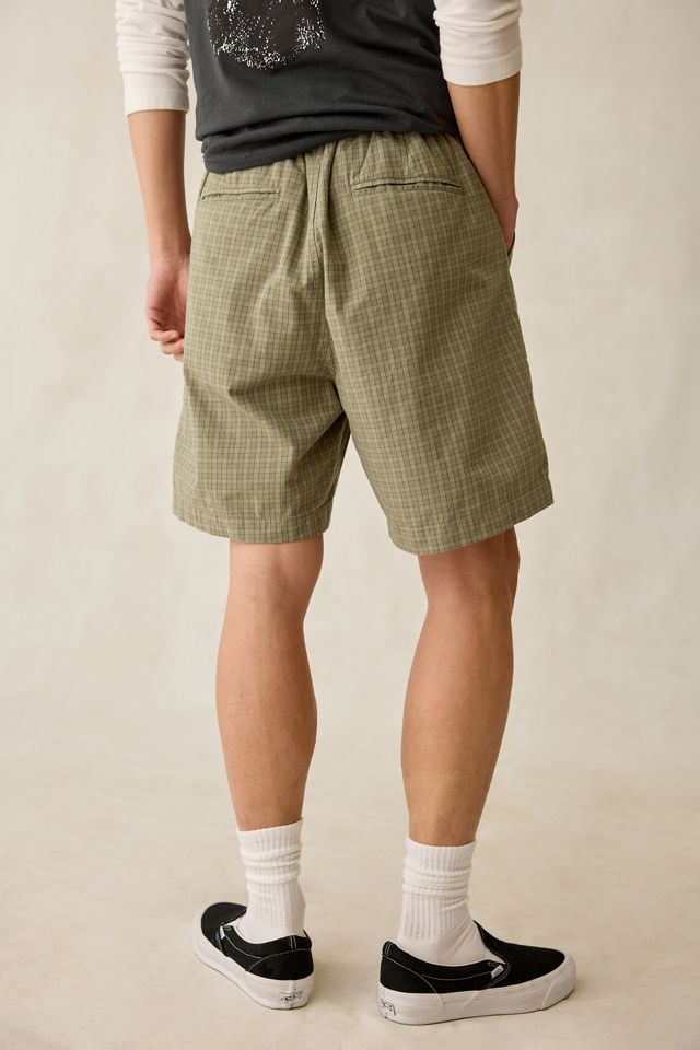 OBEY Coen Plaid Pleated Shorts #1