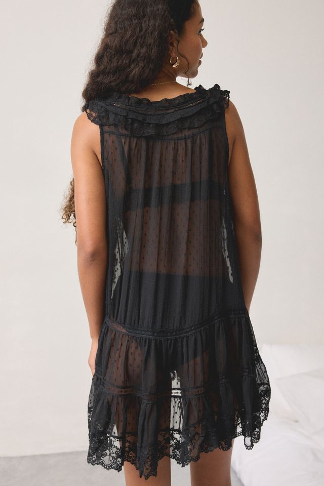 apricot dianthus lace insert maxi dress Irina Floral Lace Paneled Maxi Lemon / Small main image 0
