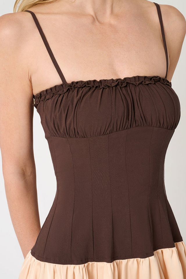 WeWoreWhat Ruffle Drop Waist Maxi Dress #1