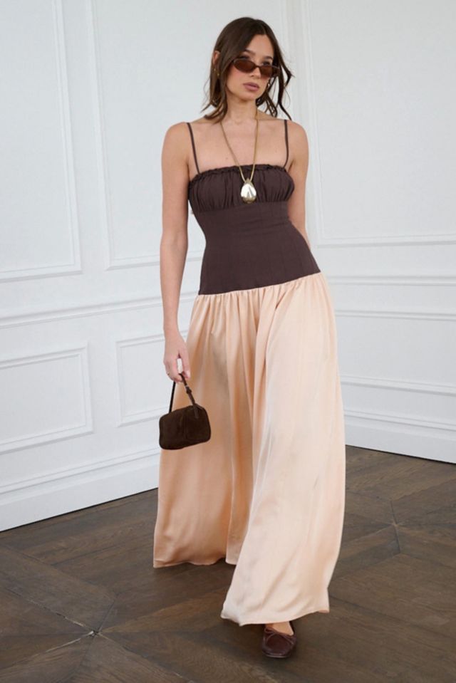 WeWoreWhat Ruffle Drop Waist Maxi Dress #3