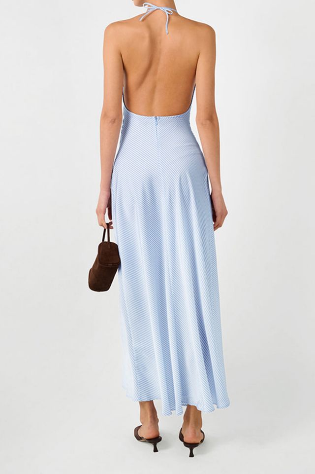 WeWoreWhat Striped Halter Maxi Dress #2
