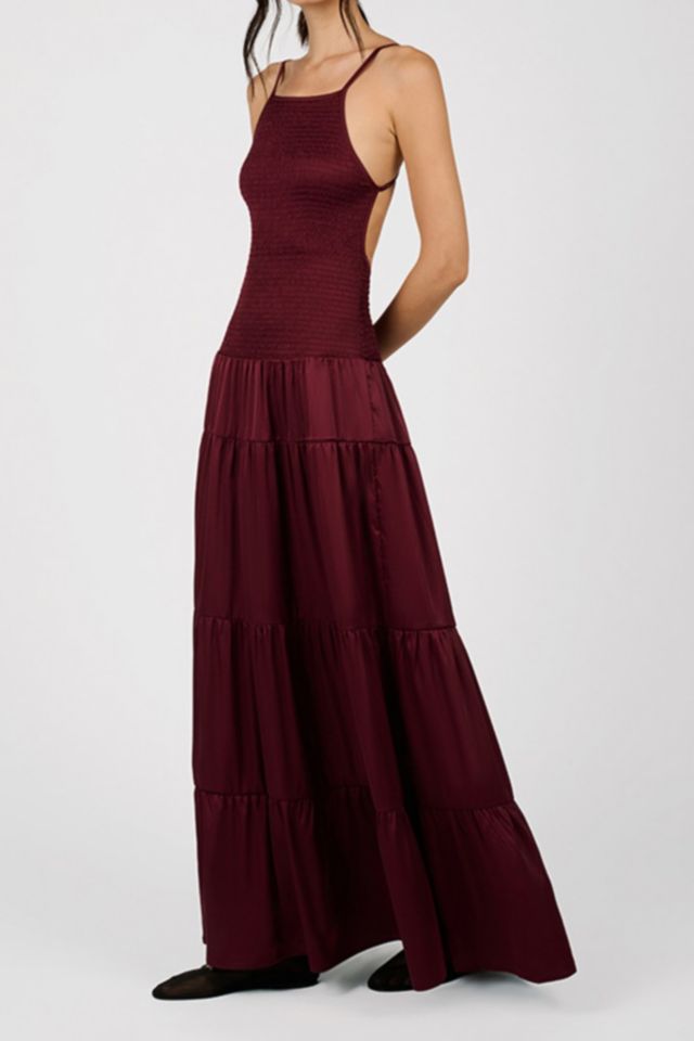 WeWoreWhat Smocked Drop Waist Maxi Dress #1