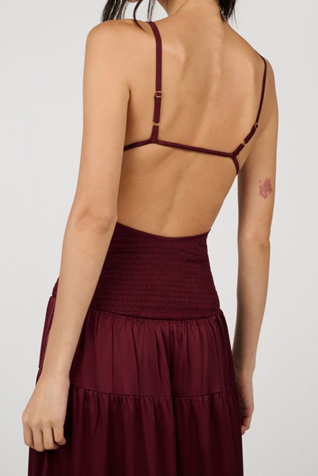 WeWoreWhat Smocked Drop Waist Maxi Dress #3