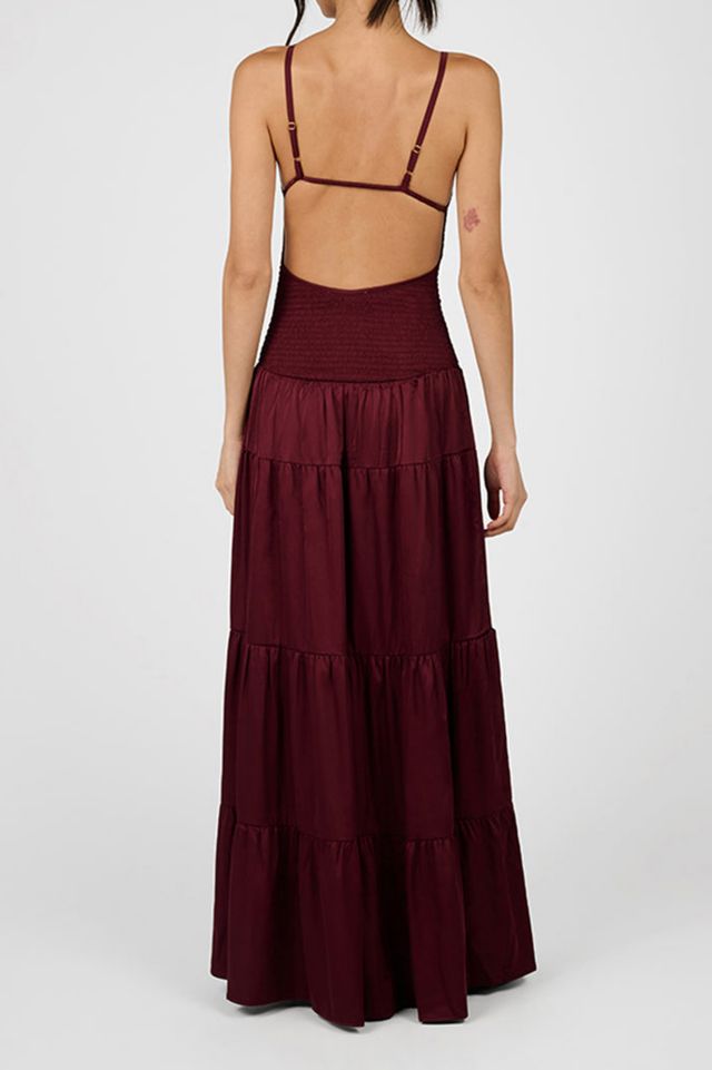 WeWoreWhat Smocked Drop Waist Maxi Dress #4