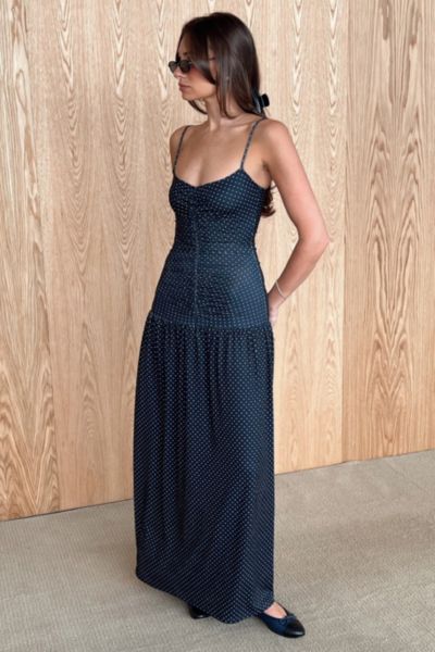 WeWoreWhat Ruched Drop Waist Maxi Dress