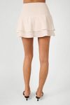 WeWoreWhat Smocked Ruffle Mini Skirt