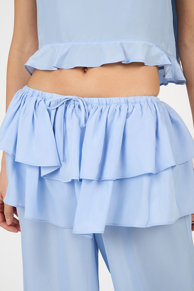 WeWoreWhat Ruffle Waist Flare Pant #2