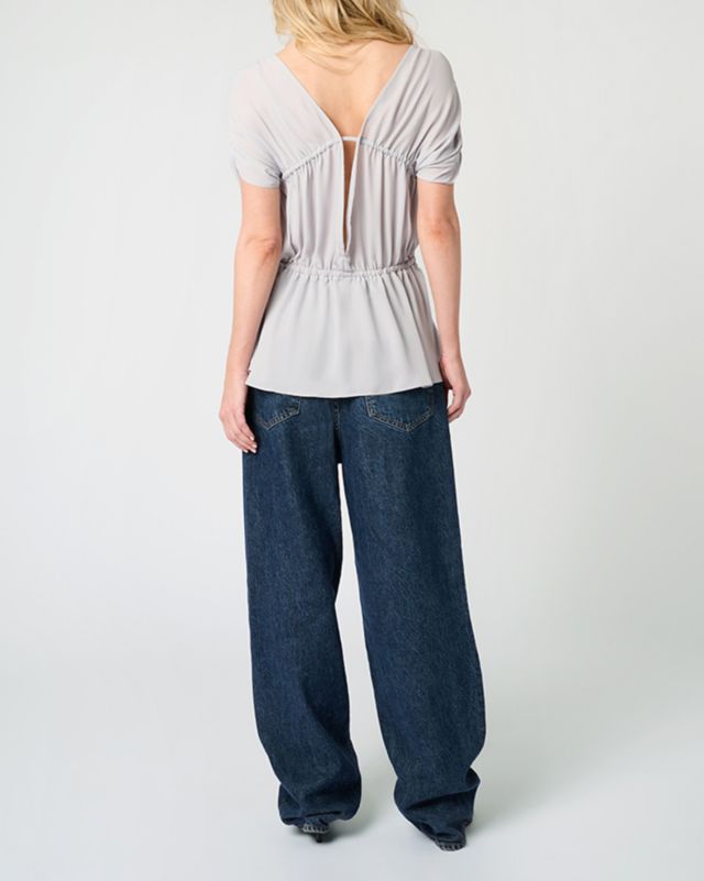 WeWoreWhat Ruched Chiffon Top #3