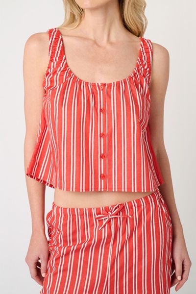 Weworewhat Stripe Scoop Neck Tank In Multi