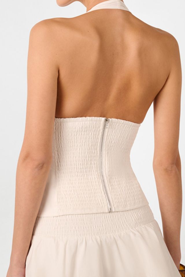WeWoreWhat Halter Neck Corset Top #1