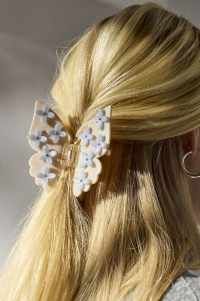 Embellished Butterfly Claw Clip