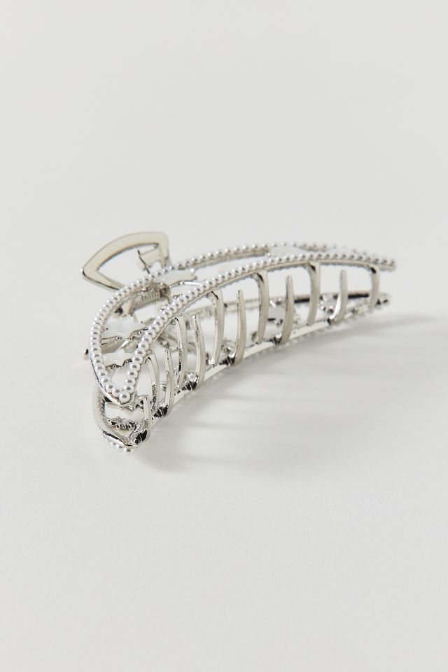 Moon And Stars Pearl Metal Claw Clip #2