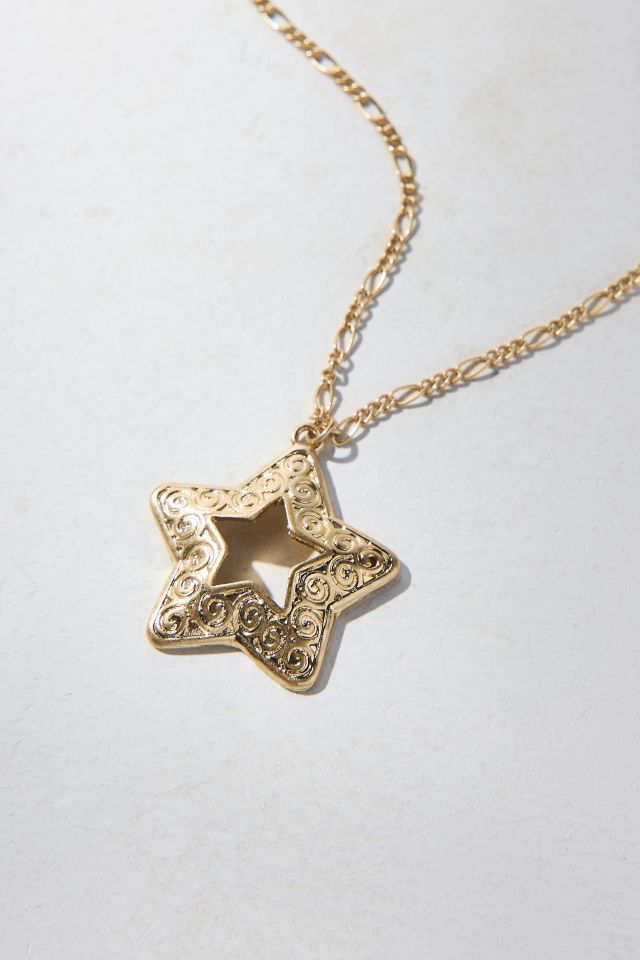 Temps En Temps Filigree Star Pendant Necklace #1