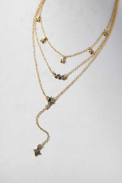Garland Lariat Layered Necklace