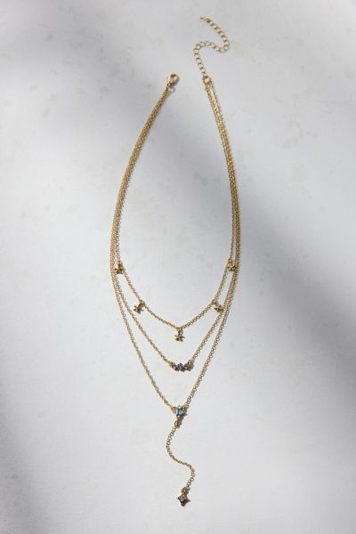 Garland Lariat Layered Necklace