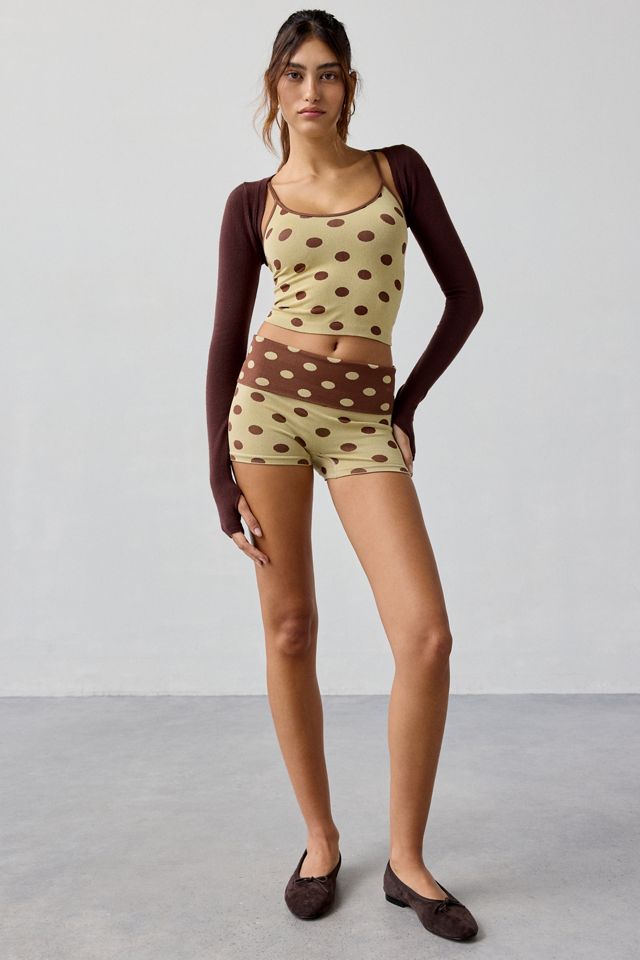 Out From Under Polka Dot Seamless Knit Cami + Micro Short 2-Piece Set #2