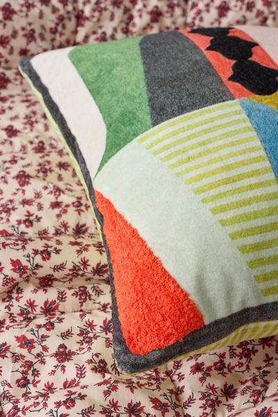 Abstract Velvet Throw Pillow