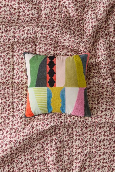 Abstract Velvet Throw Pillow