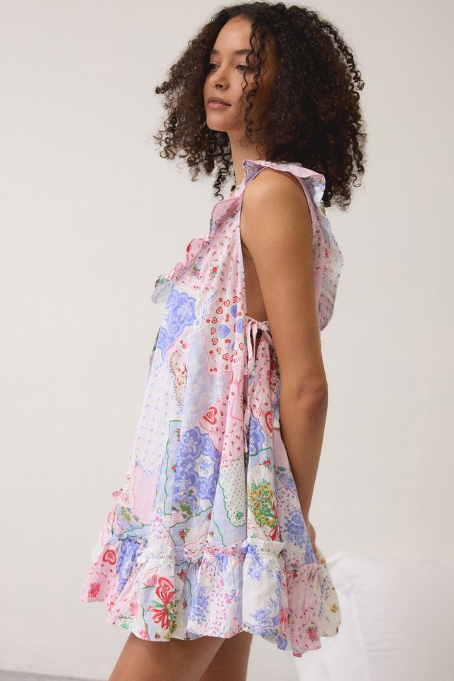 Out From Under Lover Letters Ruffle Trim Babydoll Sleep Dress #1
