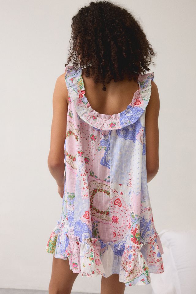 Out From Under Lover Letters Ruffle Trim Babydoll Sleep Dress #2