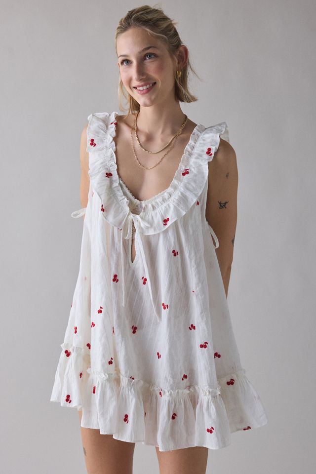 Out From Under Lover Letters Ruffle Trim Babydoll Sleep Dress #3