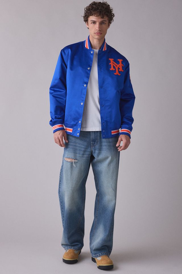 ミッチェル＆ネス USA製 1969 ニューヨーク メッツ ウールスタジャン M Mitchell & Ness MLB New York Mets Authentic Satin Varsity Jacket