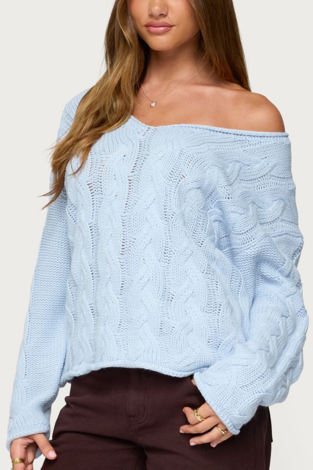 Edikted Inga Oversized Cable Knit Sweater #2