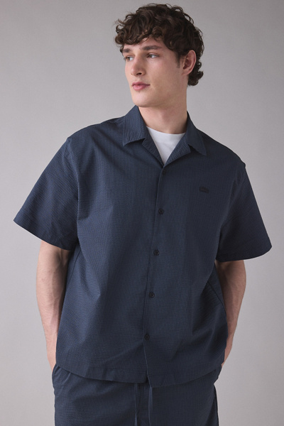 Lacoste Relaxed Fit Waffle Texture Shirt | Urban Outfitters