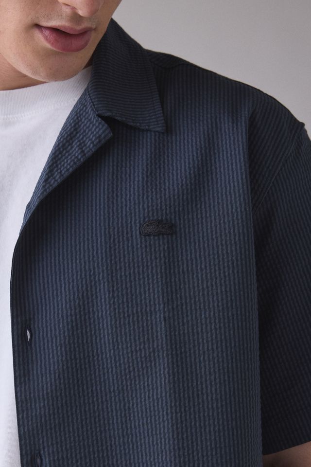 Lacoste Relaxed Fit Waffle Texture Shirt | Urban Outfitters