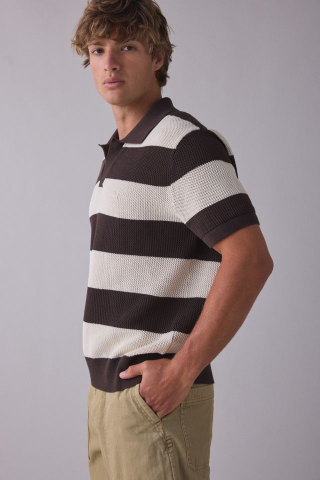 Chandail polo rayé à manches courtes Lacoste #3