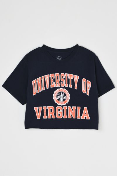 Vintage Y2k University of Virginia Cropped T-Shirt