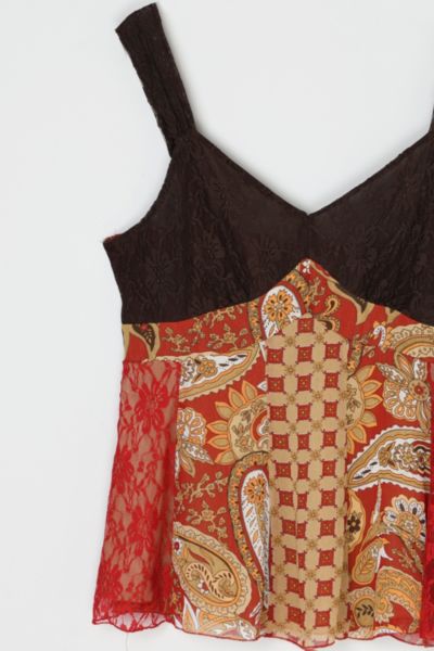 Vintage Y2k Lacy Printed Top