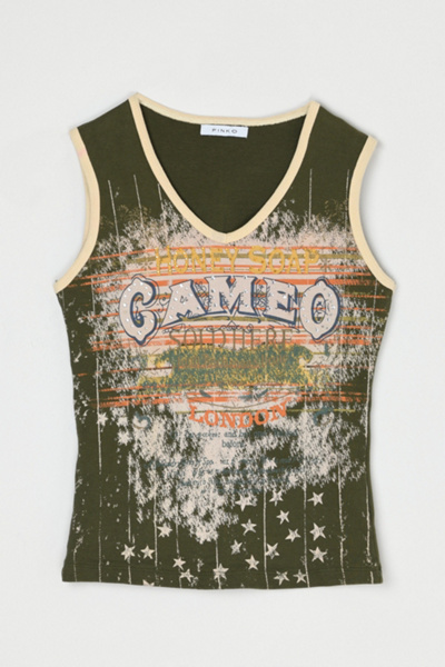 Vintage Y2k Cameo Rhinestone Graphic Tank | Urban Outfitters