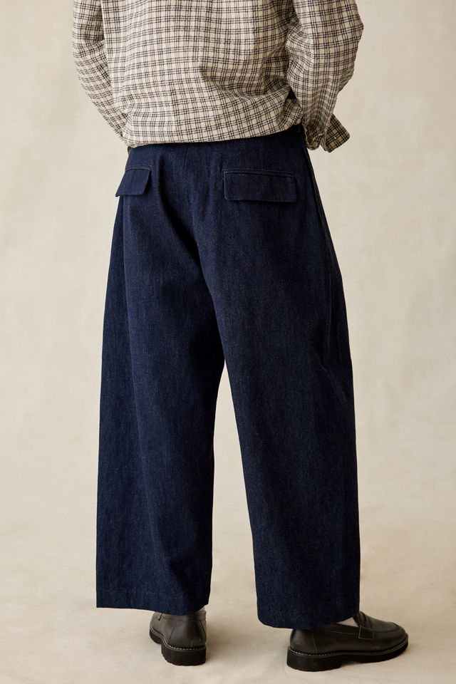 Levi’s® Blue Tab Pleated Denim Trouser Pants #1
