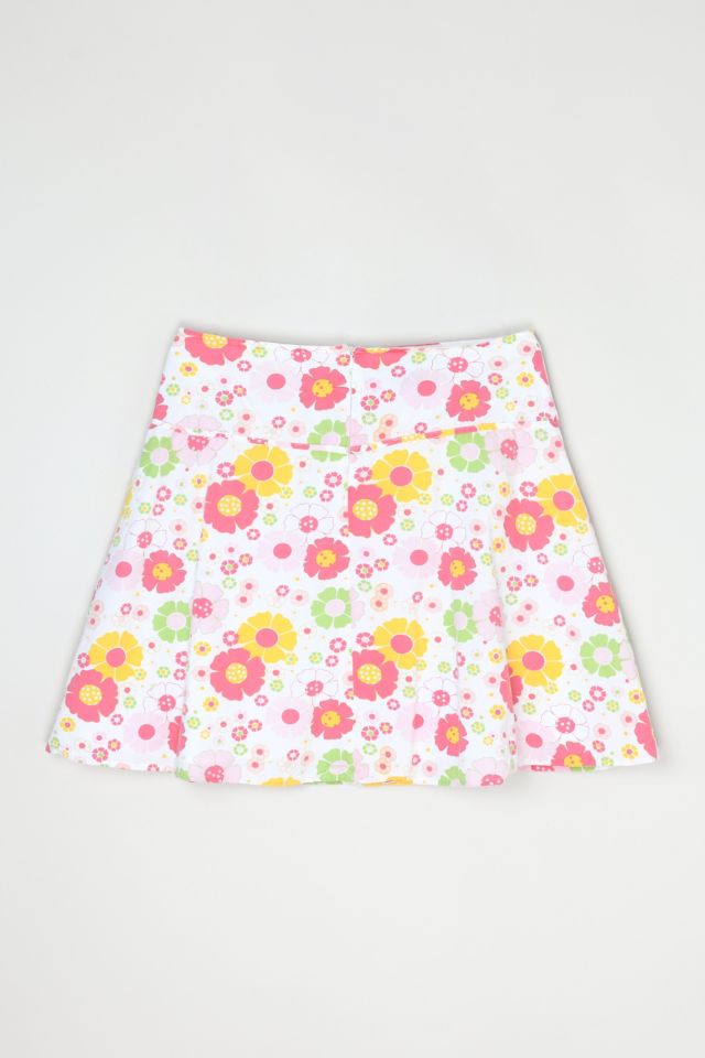 Vintage Y2k Floral Printed Mini Skirt with Tie #2