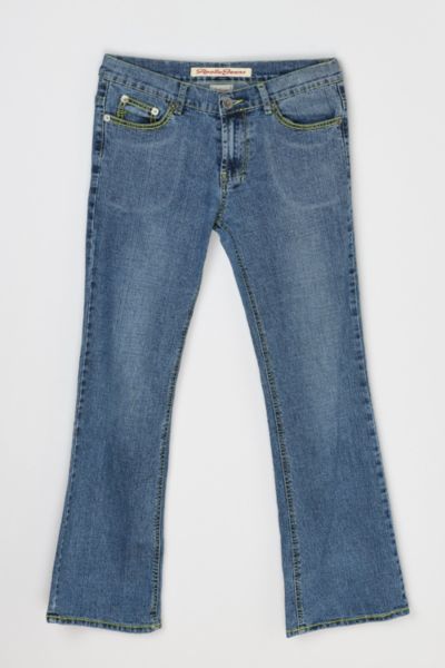 Vintage Y2k Contrast Stitched Boot-cut Jeans