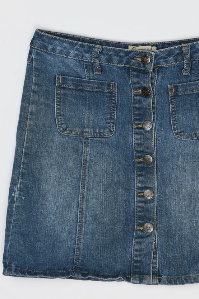 Vintage Y2k Denim Mini Wrap Skirt #1
