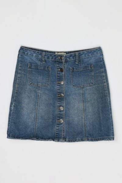 Vintage Y2k Denim Mini Wrap Skirt