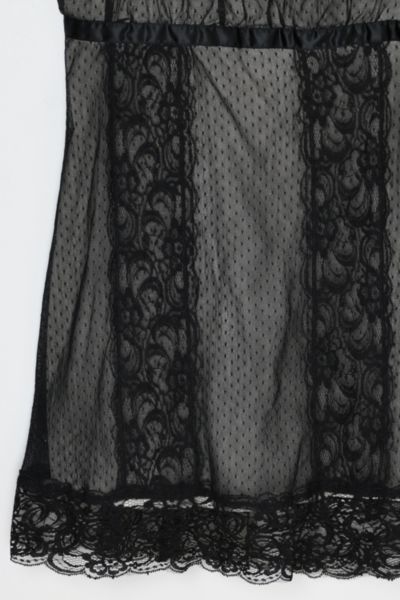Vintage Y2k Black Lace Mini Dress