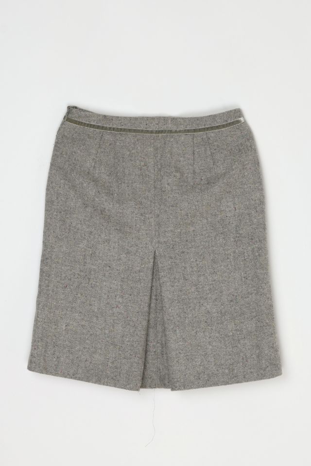 Vintage Y2k Speckled Tweed Knee-Length Skirt #2