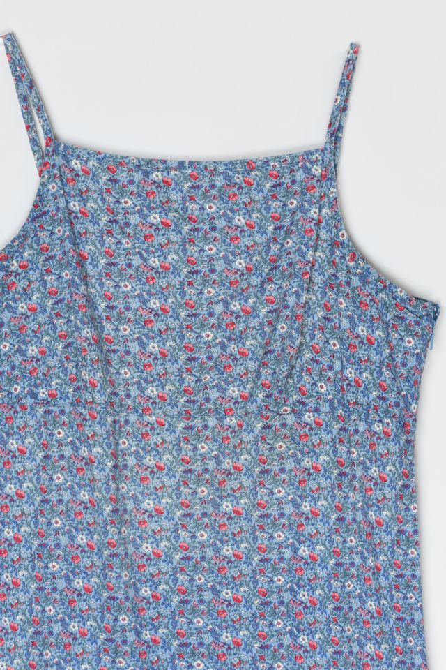 Vintage 90s Floral Printed Mini Dress #1
