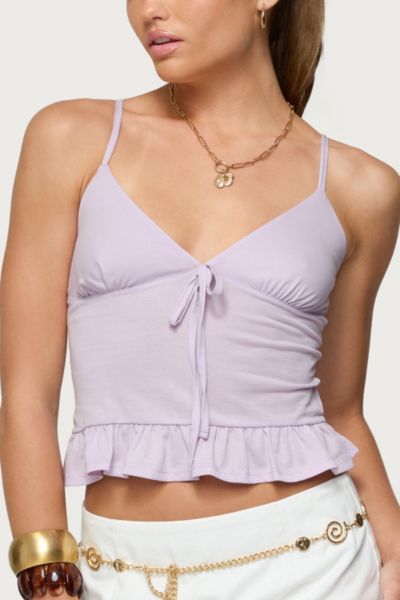 Edikted Martie Peplum Tank Top