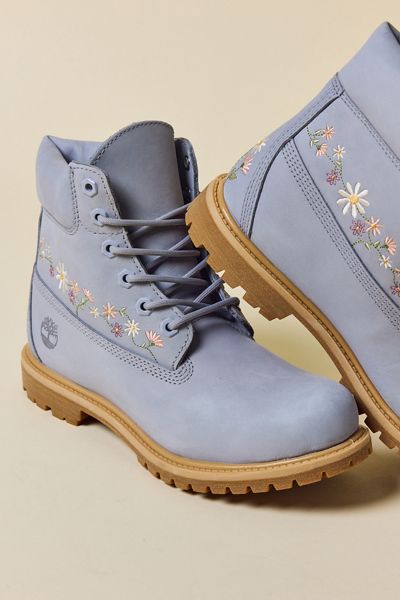 Timberland Women's Embroidered Premium 6-Inch Waterproof Boots