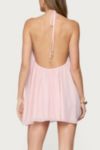 Edikted Emeline Backless Halter Mini Dress
