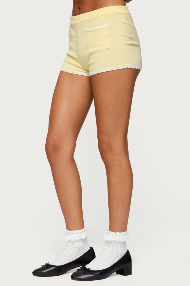 Edikted Leila Scalloped Knit Shorts #2