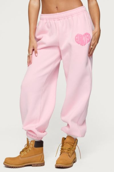 Edikted Sweatpants In Light/pink, Women's At Urban Outfitters In Pink