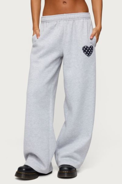 Edikted I Heart London Sweatpants In Gray/melange, Women's At Urban Outfitters In Gray
