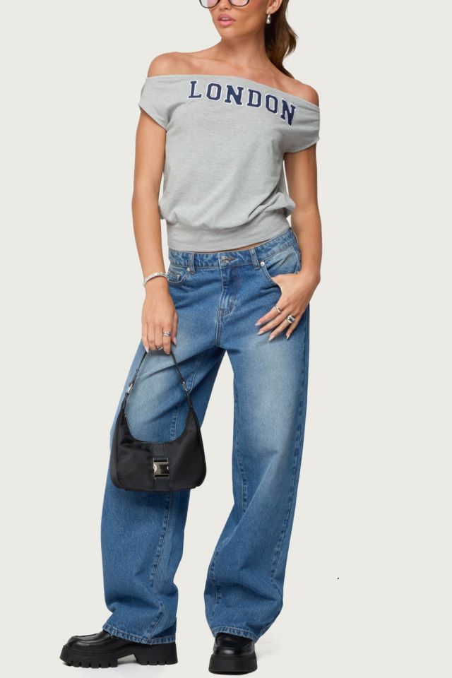 Edikted Rorie Mid Rise Straight Leg Jeans #1
